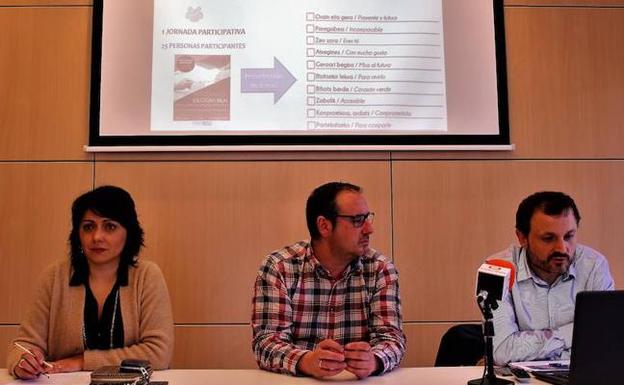 Sonia Rodríguez, Asier Albizua y Diego Fernández. 