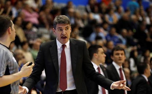 Perasovic durante el enciuentro del pasado domingo, en Lugo.