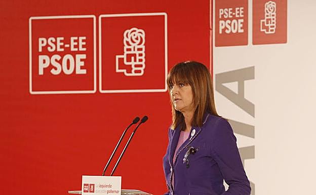 Idoia Mendia, secretaria general de los socialistas vascos.