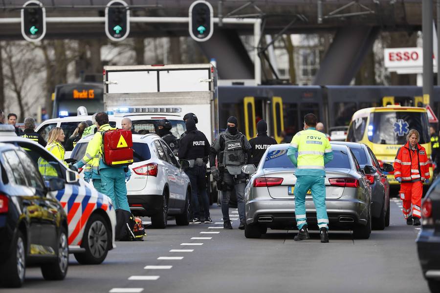 Fotos: Atentado contra un tranvía en la ciudad holandesa de Utrecht