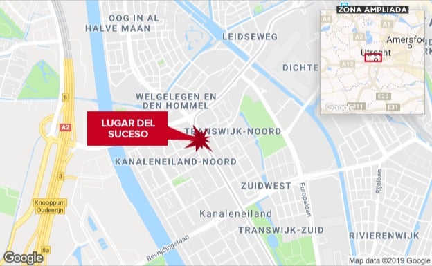 Lugar del atentado en Utrecht.