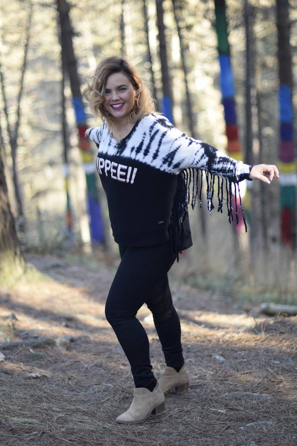 Sudadera de flecos, una propuesta rompedora.