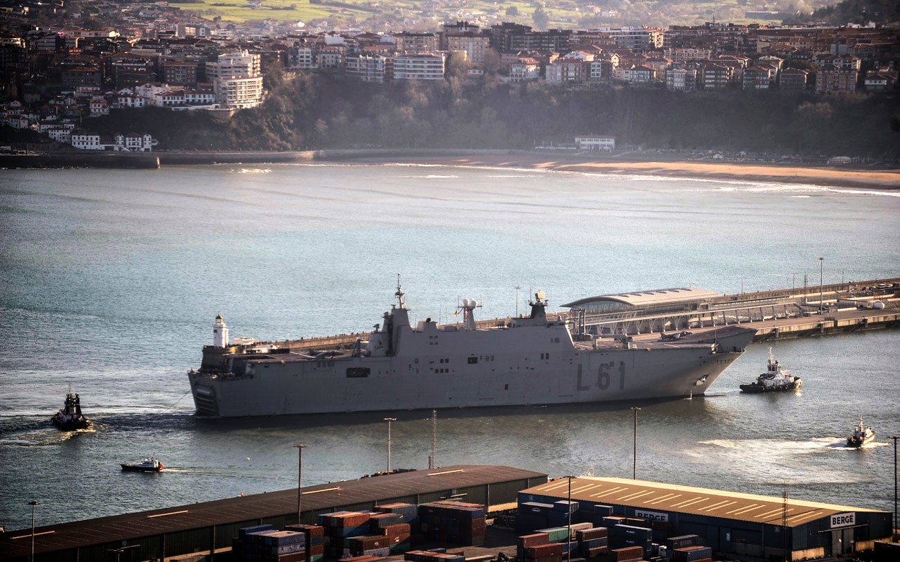 El buque insignia de la Armada española permanecerá atracado hasta el domingo para poder ser visitado