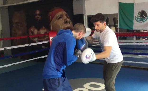 Lejarraga, en un entrenamiento.