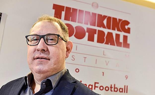 Henzel, el pasado 18 de marzo, en la presentación del documental 'Nossa Chape' en Bilbao.