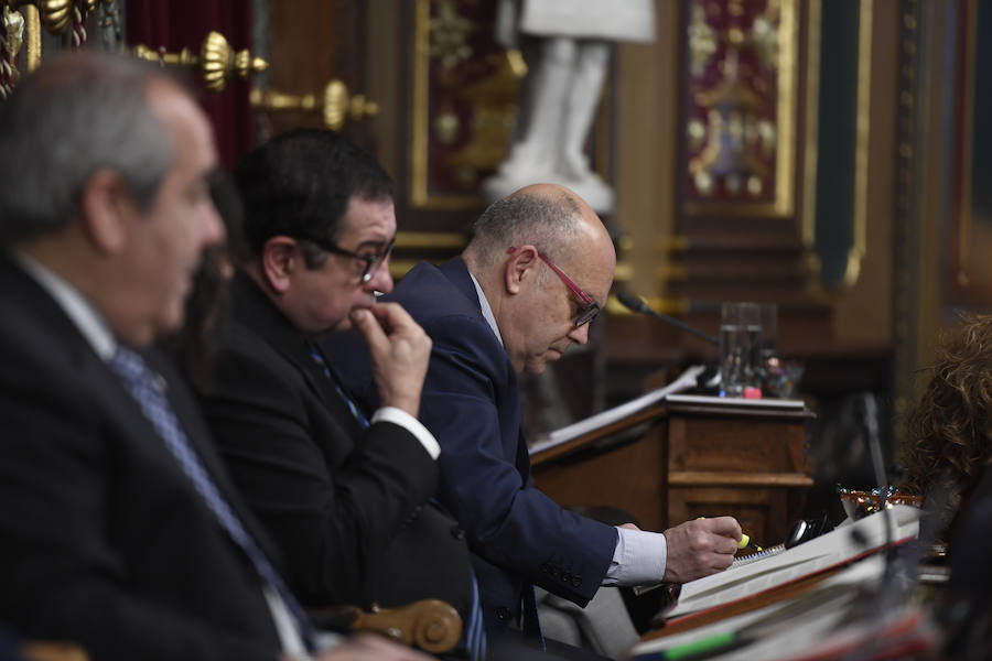 Los concejales jeltzales Koldo Narbaiza, Iñigo Pombo y Tomás del Hierro.