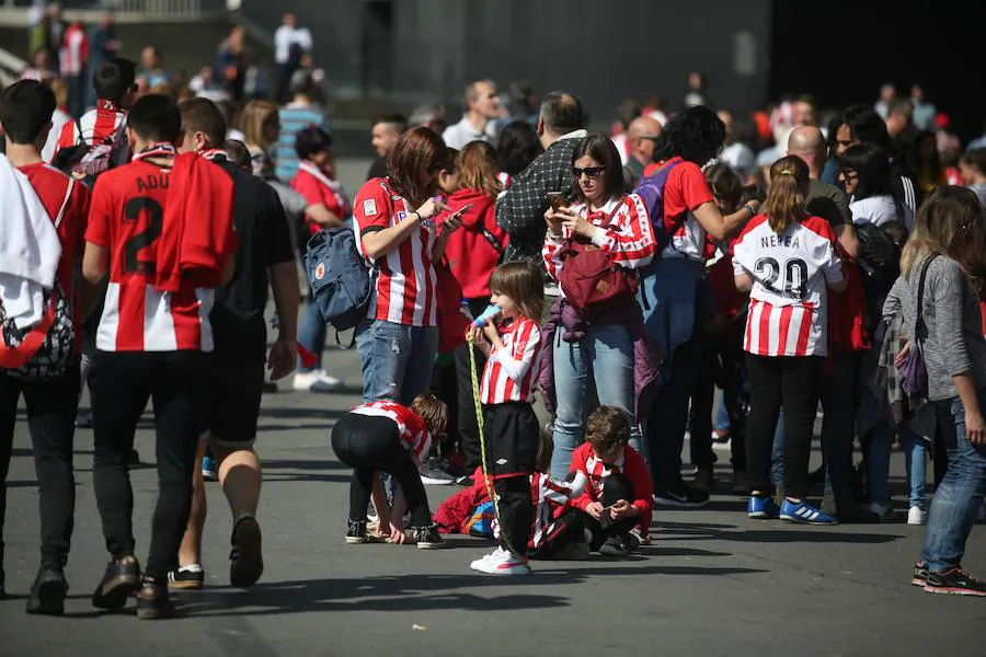 La hinchada rojiblanca ha acudido al choque contra Levante