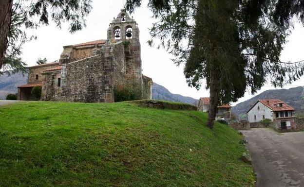 La iglesia de San Julián de Ucieda.