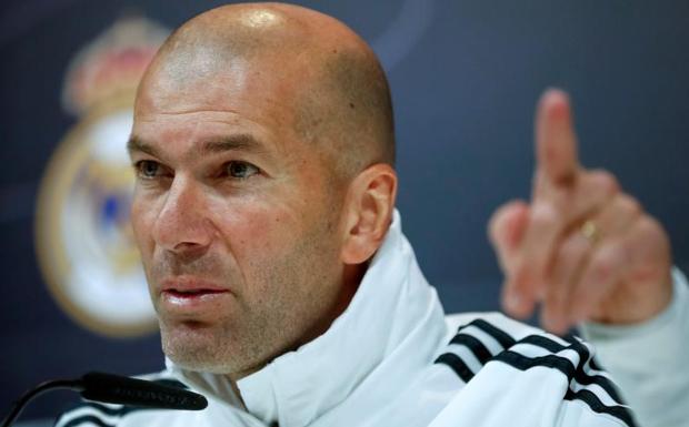 Zinedine Zidane, durante la rueda de prensa. 