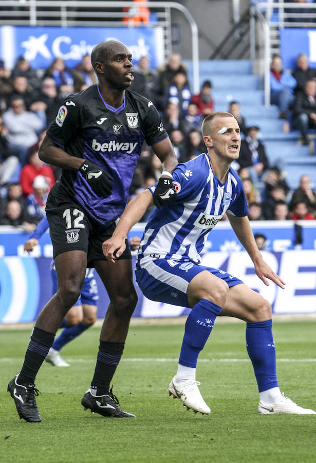 Imágenes correspondientes al partido de LaLiga Santander 2018-2019 disputado en el estadio de Mendizorroza