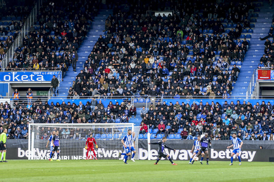 Imágenes correspondientes al partido de LaLiga Santander 2018-2019 disputado en el estadio de Mendizorroza