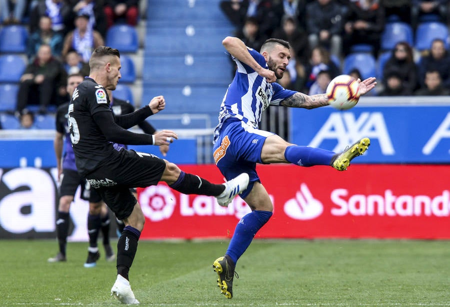 Imágenes correspondientes al partido de LaLiga Santander 2018-2019 disputado en el estadio de Mendizorroza