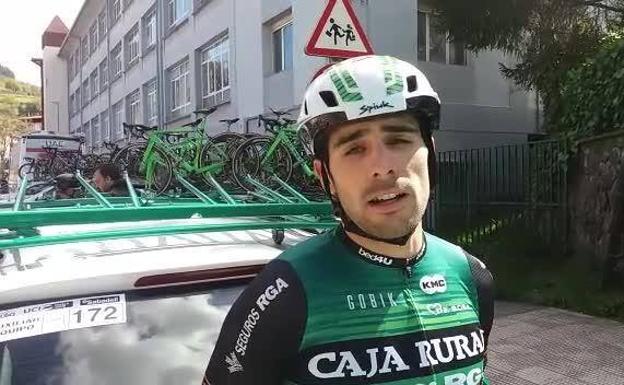 El ciclista de Caja Rural Jon Aberasturi.
