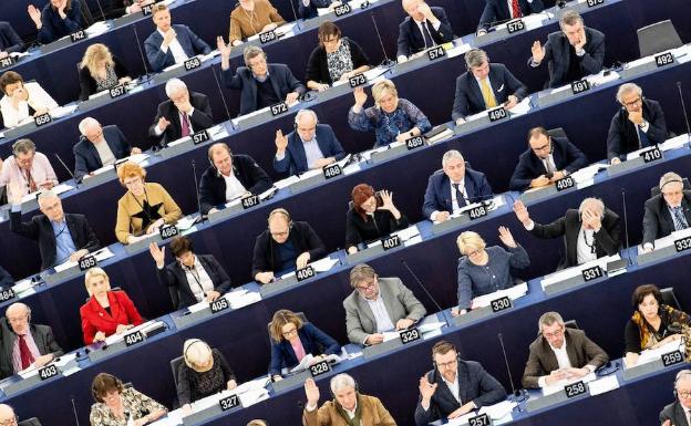 Imagen del pleno del Parlamento Europeo en Estrasburgo 