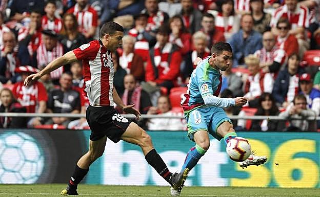De Marcos, en el partido contra el Rayo Vallecano.