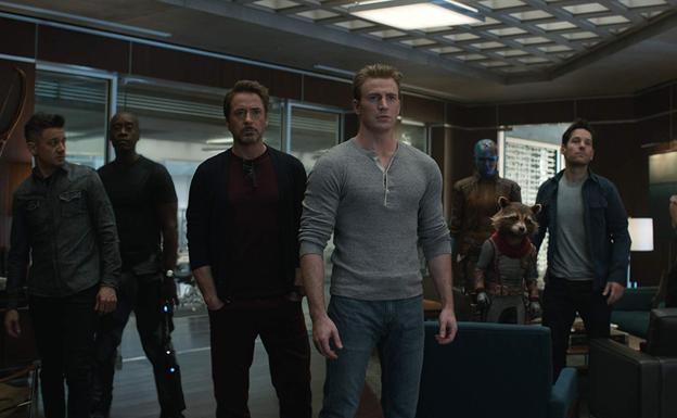 Parte del plantel de 'Vengadores: Endgame'.