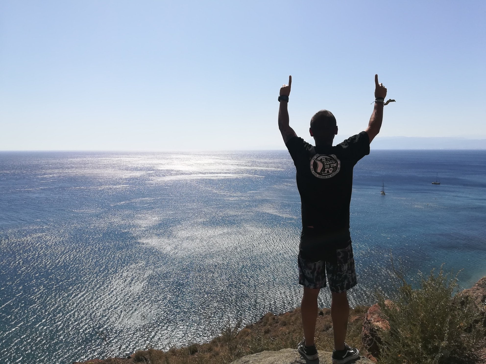 El joven bilbaíno en un momento del viaje que realizó el año pasado, su primer gran reto.