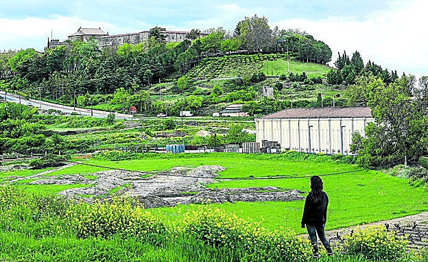 Movimiento de terrenos donde el grupo murciano Juan Gil proyecta levantar una nueva bodega, junto al edificio de Las Orcas que también es ya de su propiedad.