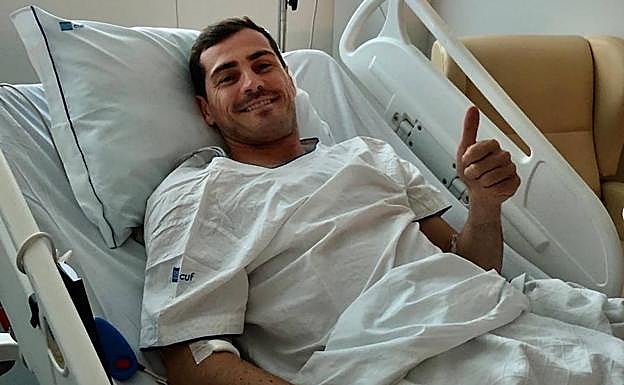 Iker Casillas ha dado las gracias en las redes sociales por el apoyo recibido.
