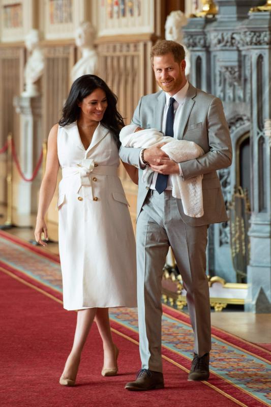 Meghan y Henry presentan en sociedad y a los medios a su primer vástago