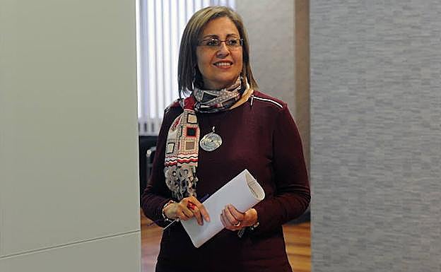 Arantxa Abecia, portavoz de Podemos en las Juntas Generales de Álava. 