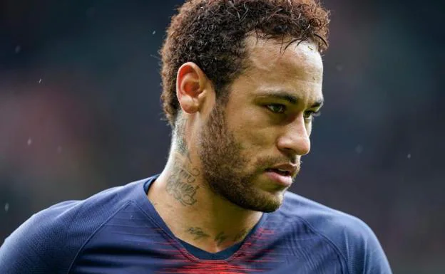 Neymar, durante un partido de esta temporada. 