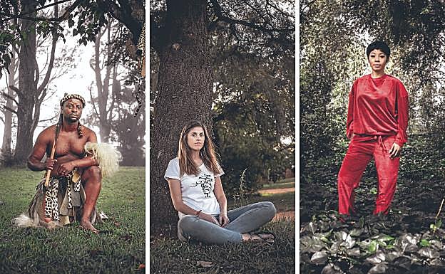 A la izquierda, Príncipe Nhlanganiso. La enfermedad le mantuvo postrado tres meses en un hospital y le costó una mutilación. Mostrar su cicatriz cree que moverá a la gente a acudir al médico. En el centro, Ingrid Schoeman. Dietista en un hospital de Cape Town. Durante dos años de tratamiento bordeó la muerte por los fallos renales que le produjeron los fármacos. Incluso estuvo en coma. A la derecha,Kelly Khumalo. Tras curarse, la famosa estrella africana del pop tiene una «misión»: «Conseguir unir fuerzas para ayudar a erradicar esta enfermedad del mundo».