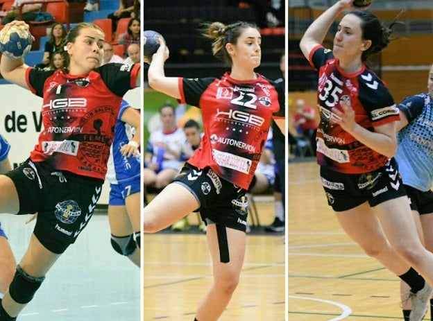 De izquierda a derecha: Ainhoa Hernández, June Loidi y Maddi Bengoetxea.