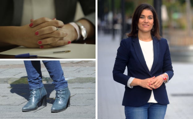 Un toque de color en las manos y, cuando hace mal tiempo, botines son dos señas de identidad de Leticia Comerón.