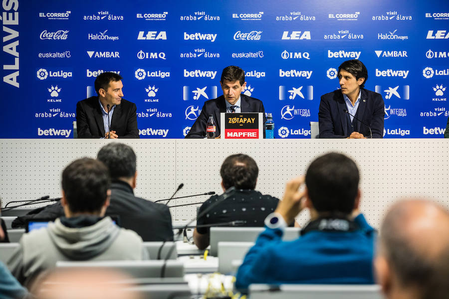 Fotos: Presentación de Asier Garitano como nuevo técnico del Alavés