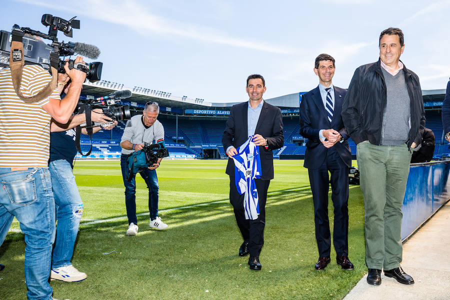 Fotos: Presentación de Asier Garitano como nuevo técnico del Alavés