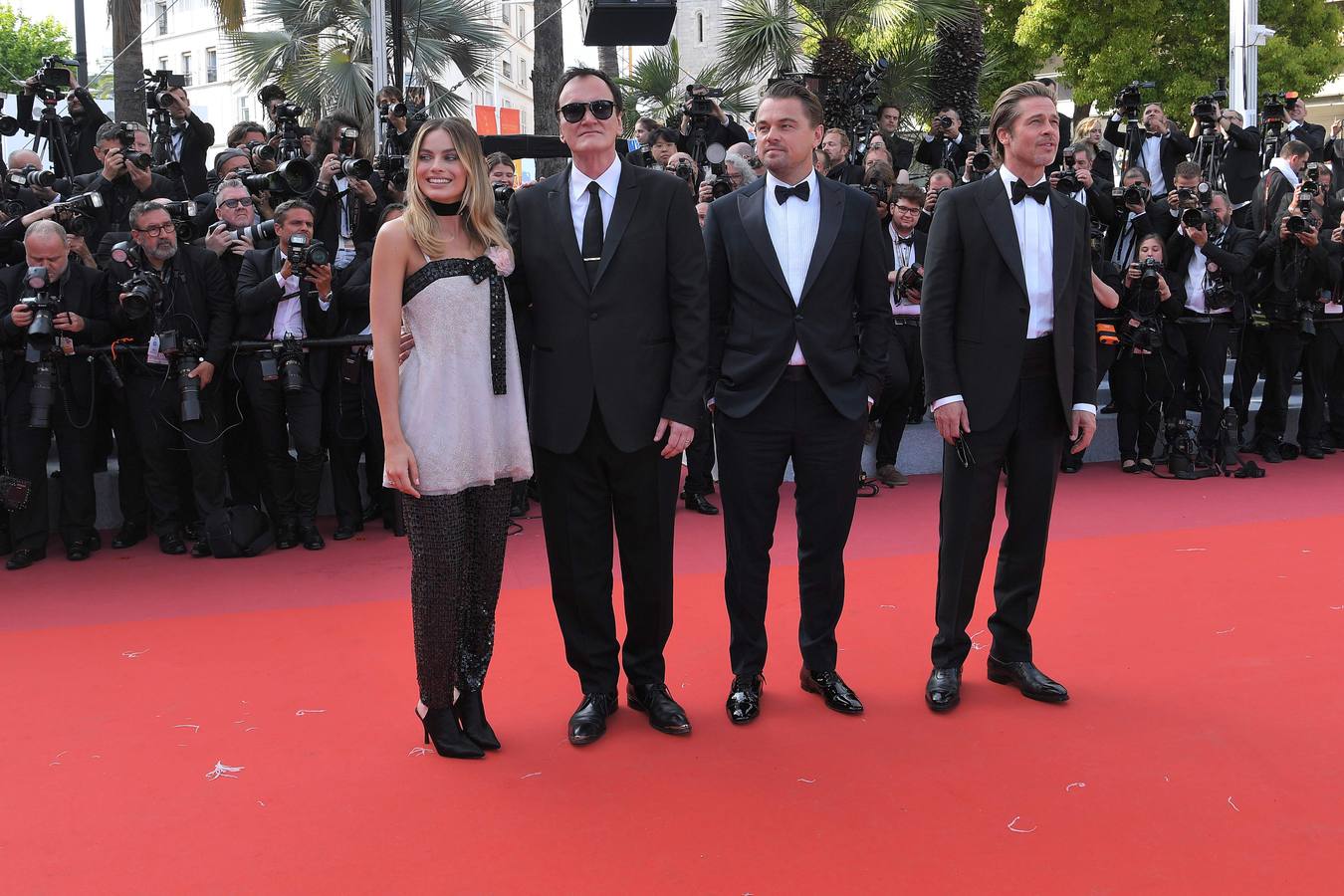 «Érase una vez en... Hollywood», de Quentin Tarantino, era una de las películas más esperadas del Festival de Cannes, y su alfombra roja no decepcionó