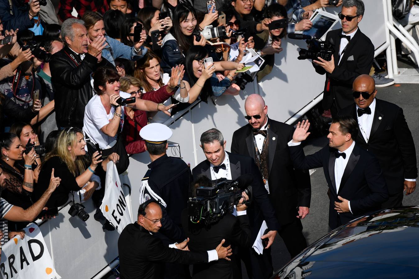 «Érase una vez en... Hollywood», de Quentin Tarantino, era una de las películas más esperadas del Festival de Cannes, y su alfombra roja no decepcionó