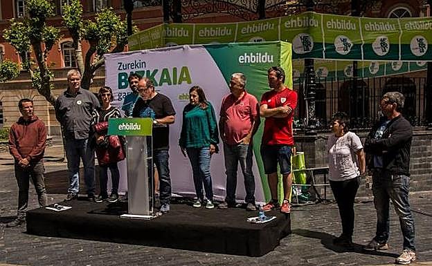 Acto del campaña de la candidatura de la formación soberanista. 