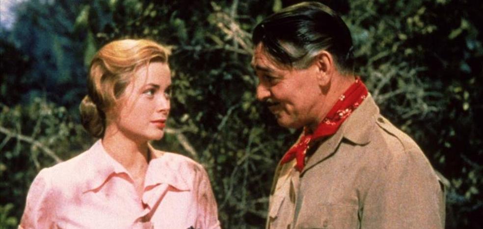 Grace Kelly y Clark Gable en 'Mogambo'.
