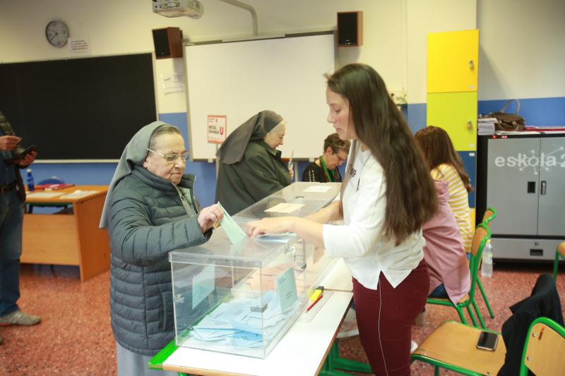 La jornada ha trancurriso con total normalidad en el colegio Sagrado Corazón.