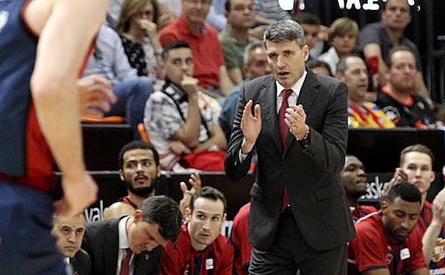 Perasovic, en el partido de este domingo. 