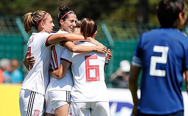 Buena imagen de España ante Japón, vigente subcampeona