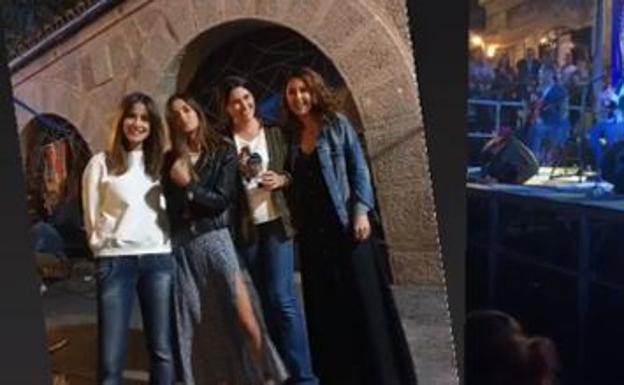 Sara e Iker pasan el fin de semana en Navalacruz con amigos y familia
