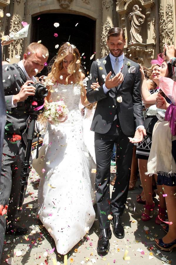 Fernando Llorente y María Lorente se casaron el 20 de junio de 2015 en la basílica de Santa María del Coro de San Sebastián y celebraron el banquete en el restaurante Itxas Bide