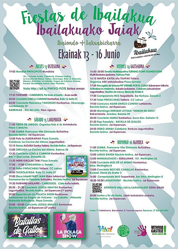 Programa de fiestas de Ibailakua 2019: Ibailakuako Jaiak