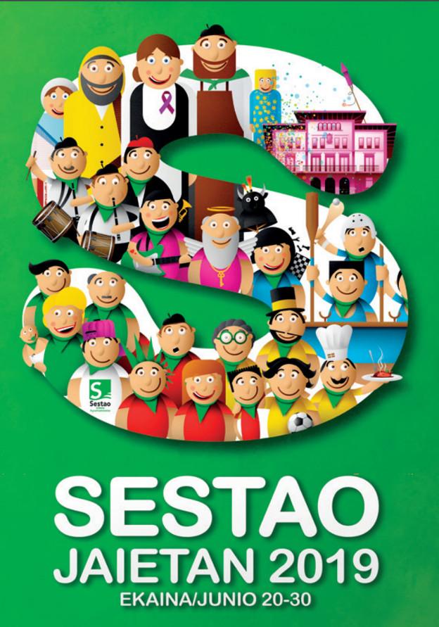 Cartel de fiestas de Sestao 2019.