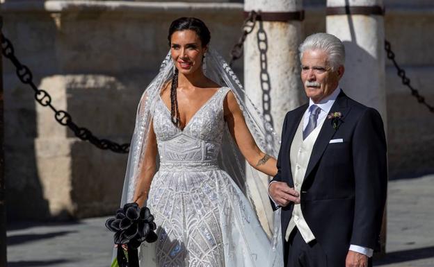 El esperado vestido de novia de Pilar Rubio, al detalle