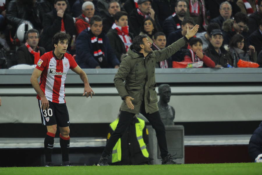 Luis Enrique dirige al Barça en San Mamés.