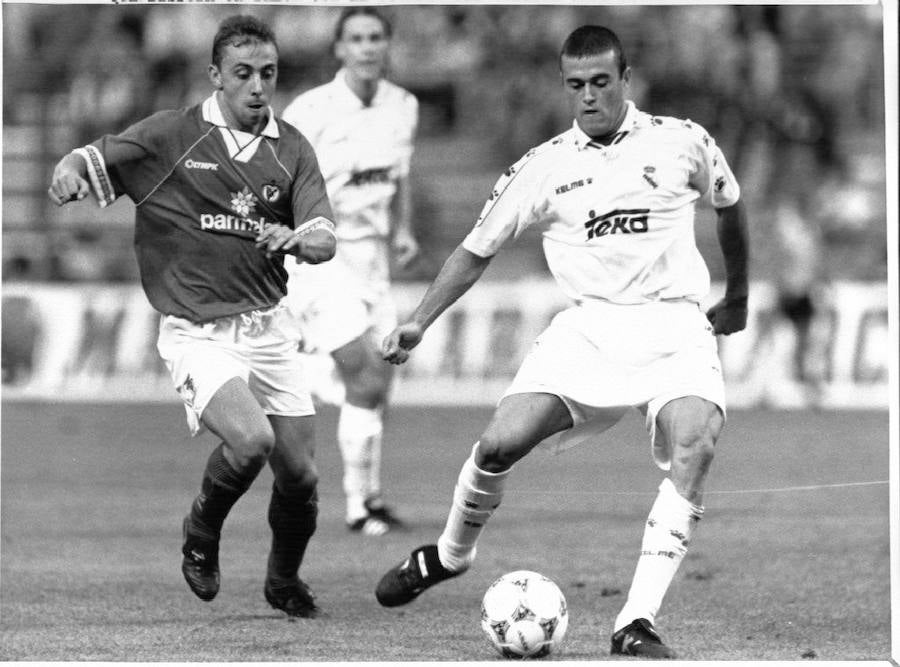 Luis Enrique jugó en el Real Madrid desde 1991 hasta 1996.