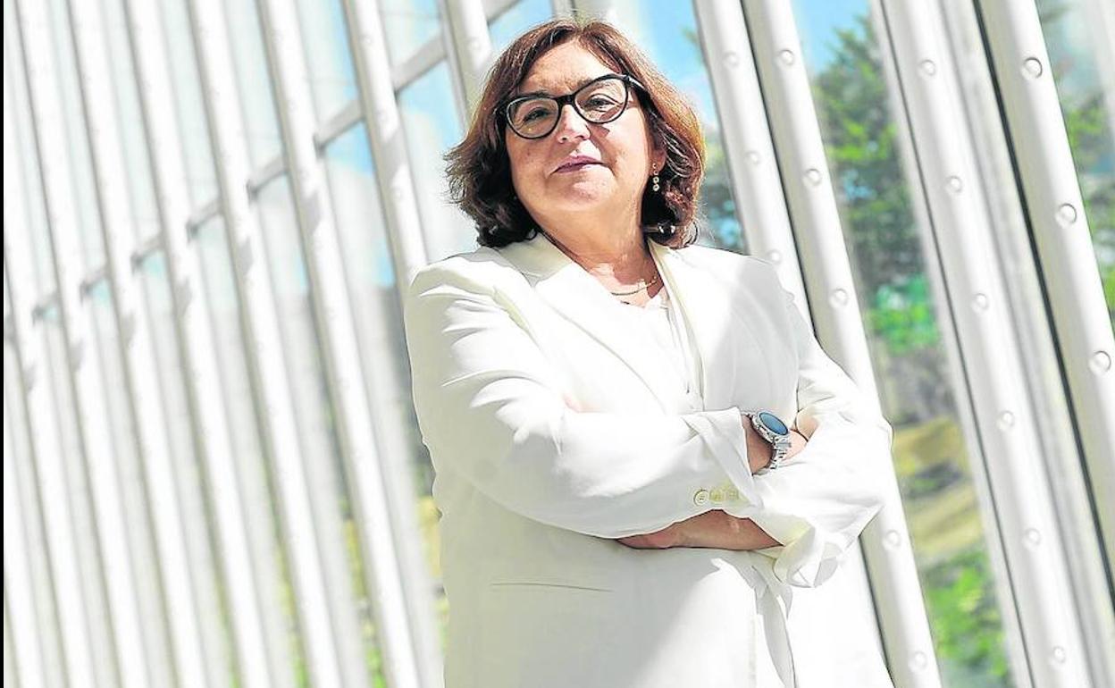 Marina Serrano, presidentan de la patronal eléctrica Aeléc, ayer en la Torre de Iberdrola.