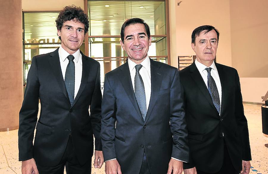 Unai Rementeria, Carlos Torres y Rafael Pardo.