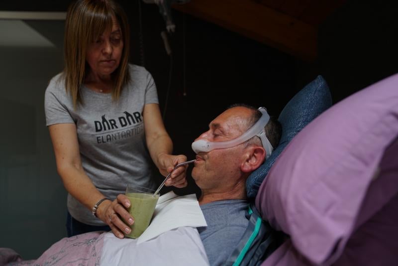 Fotos: Así es el día a día de un enfermo de ELA