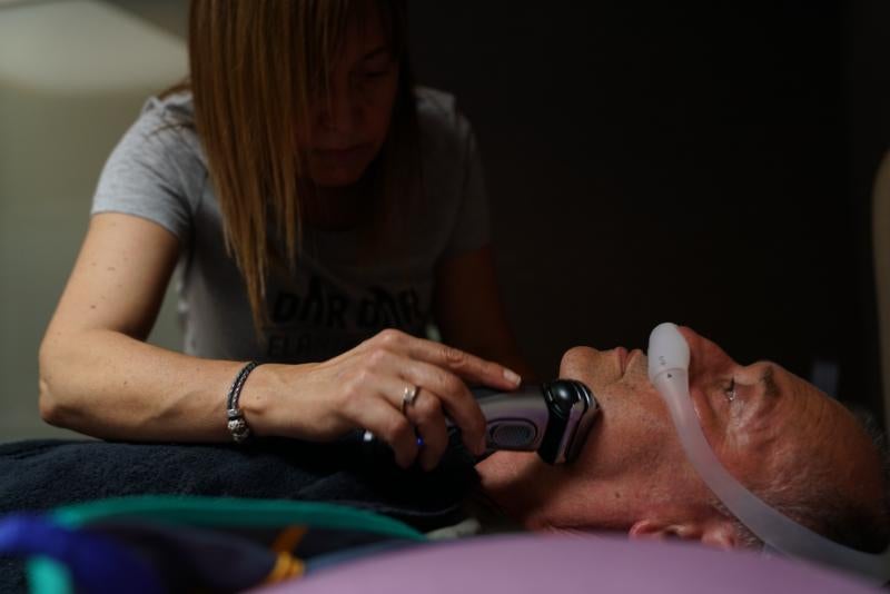 Fotos: Así es el día a día de un enfermo de ELA