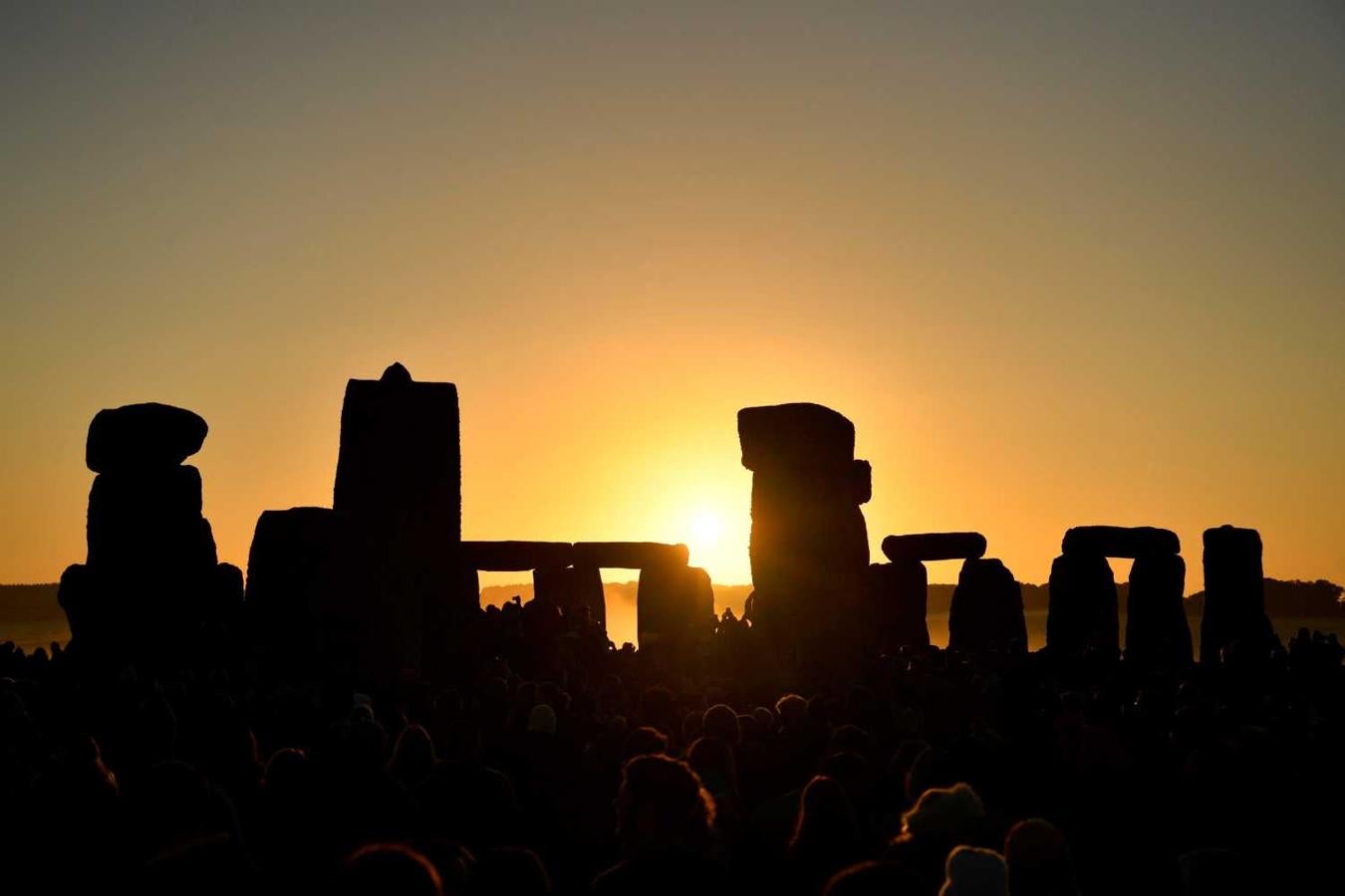 Celebraciones por el solsticio de verano en Stonehenge, en Wiltshire (Reino Unido)